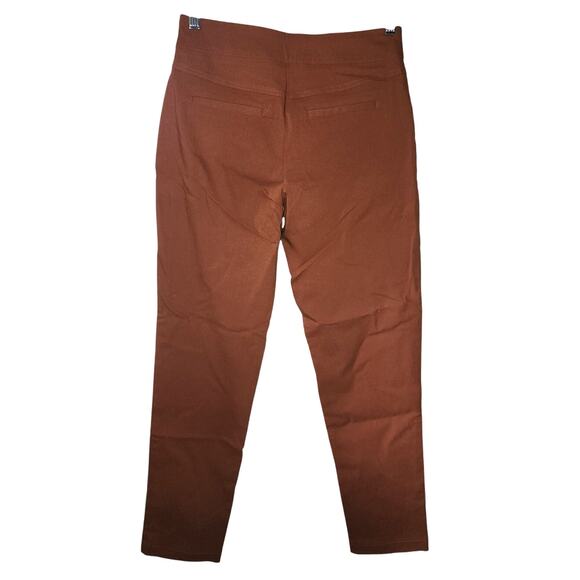 Est. 1946 Women's Mid Rise Pull On Brown Tapered Leg Pants Size 4 - Picture 4 of 6